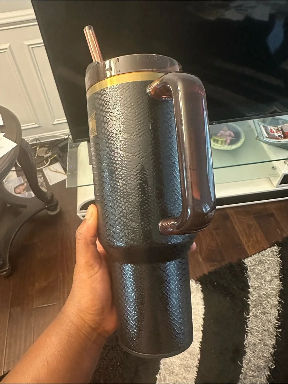 Stanley Black Snakskin 40oz Quencher
